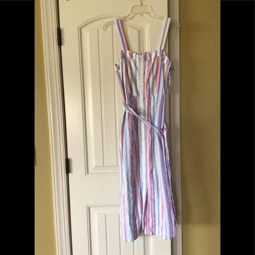 SALE🆕JOULES BUTTON FRONT LINEN BLEND SUNDRESS(Sz 6& 8) - Picture 4 of 12